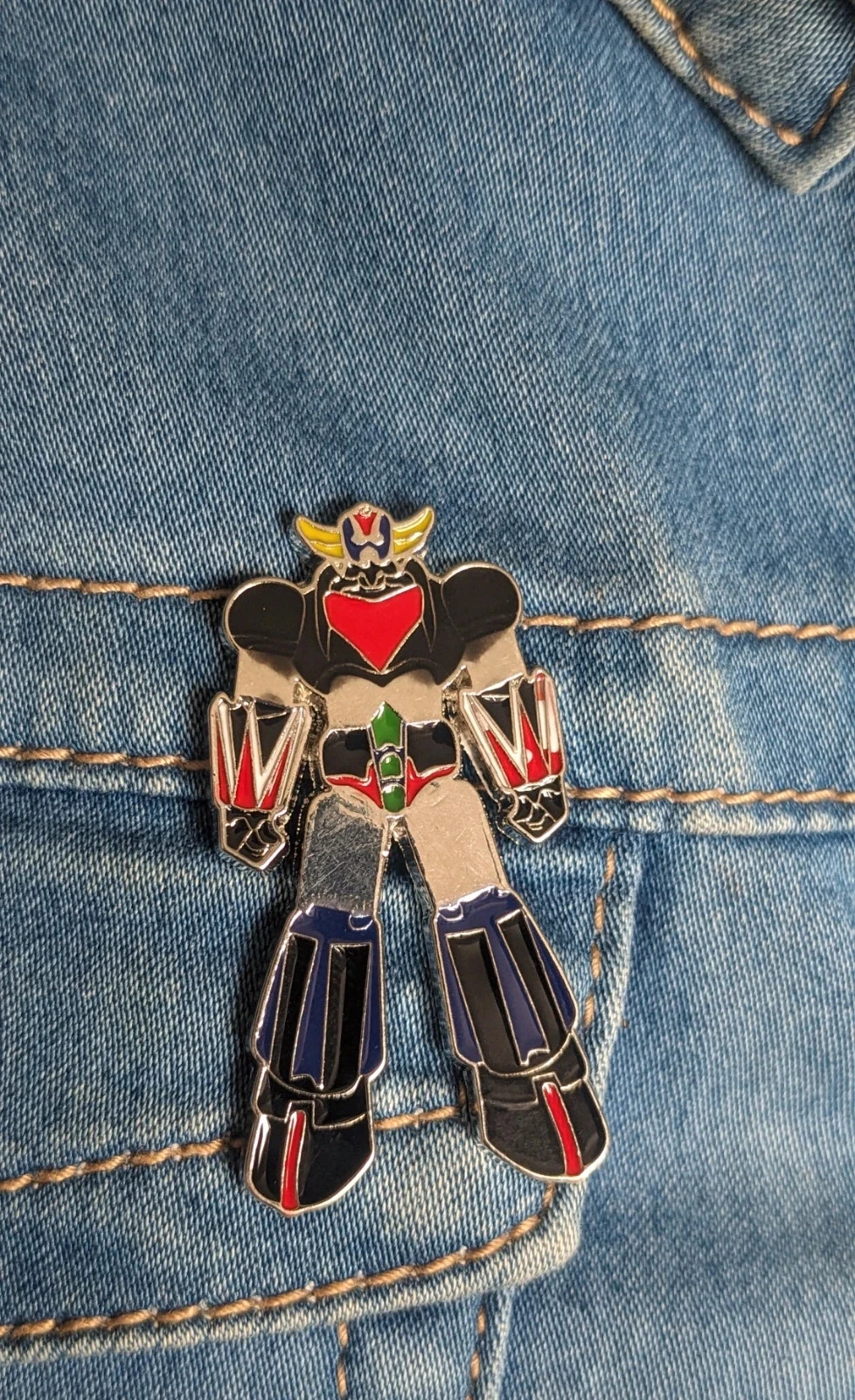Chaqueta de mezclilla bordada "Goldorak ¡Vamos!" – photo 8